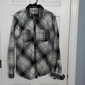 Express plaid dress shirt